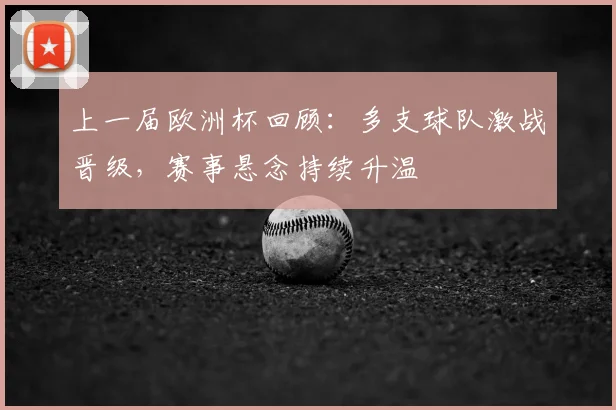 上一届欧洲杯回顾：多支球队激战晋级，赛事悬念持续升温